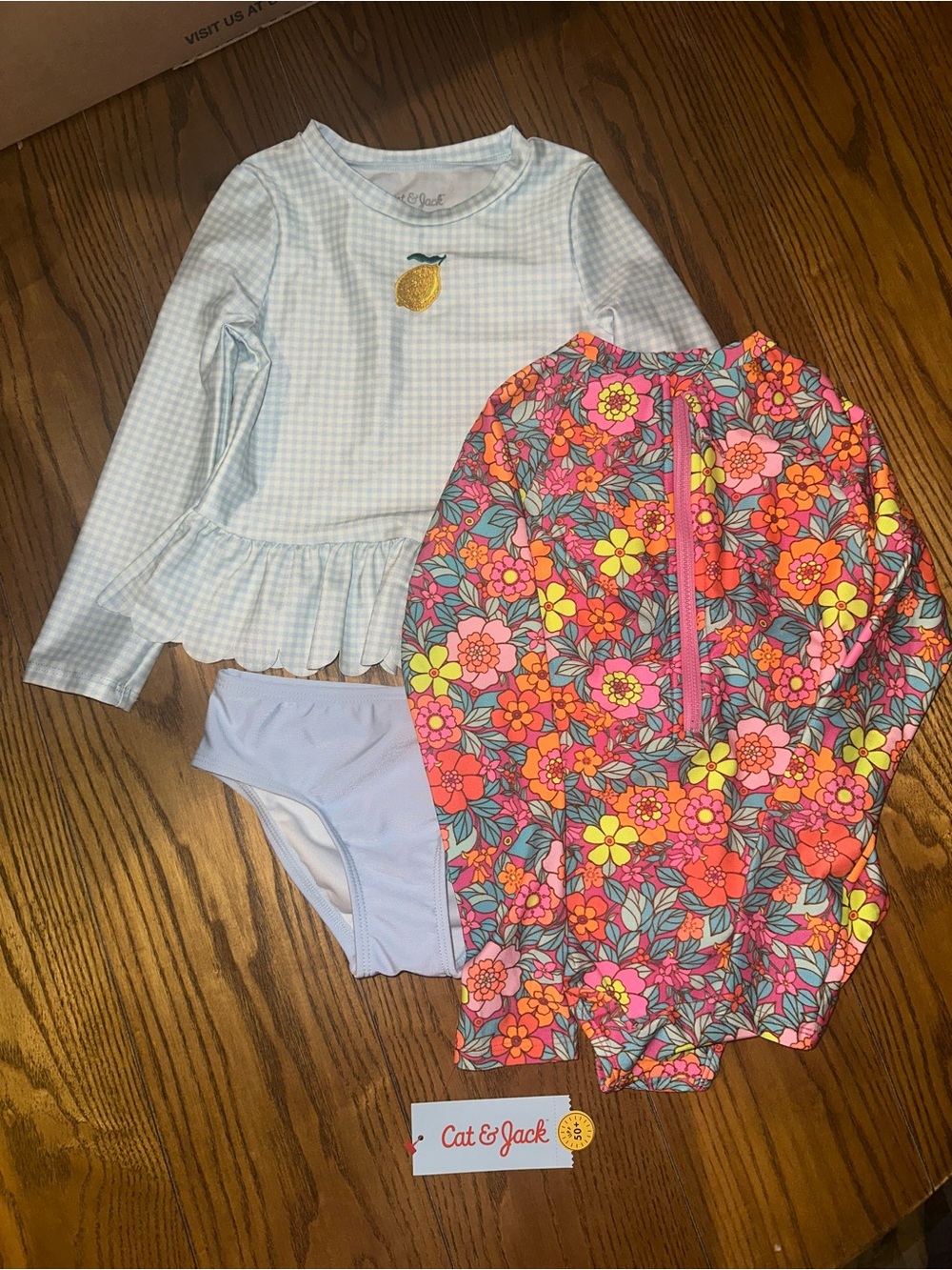 Carters and Cat & Jack swimsuits NWT